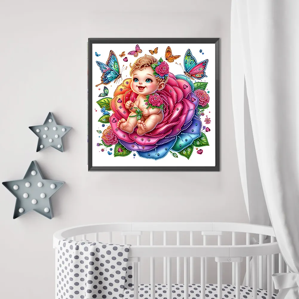 Diamond Painting - Partial Special Shaped Drill - Rose Child(Canvas|30*30cm)