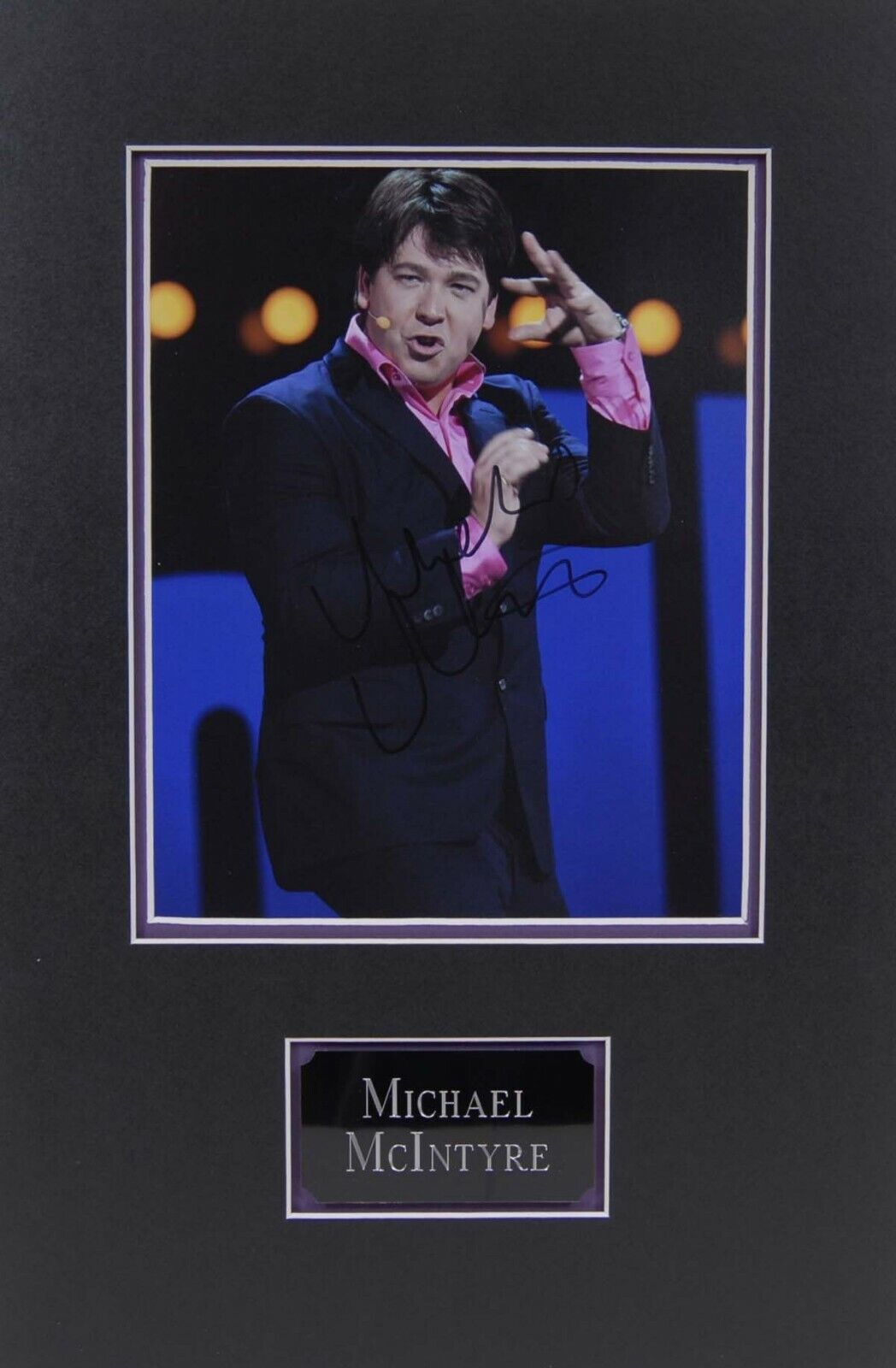 Michael McINTYRE Signed Mounted 10x8 Photo Poster painting AFTAL COA Stand up Comedian