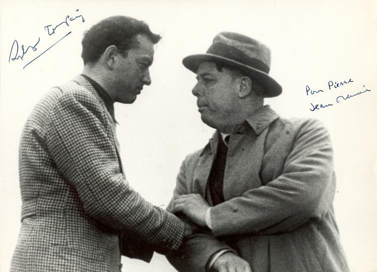 JEAN RENOIR & ROLAND TOUTAIN Signed Photo Poster paintinggraph - French Film Actors - preprint