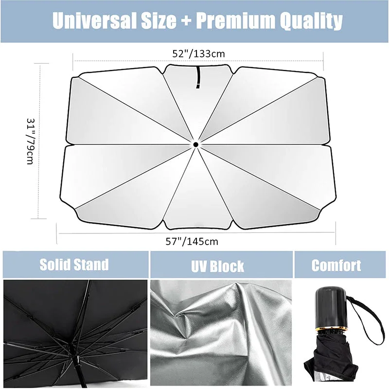 Car Windshield Anti-UV Heat Insulation Folding Sunshade