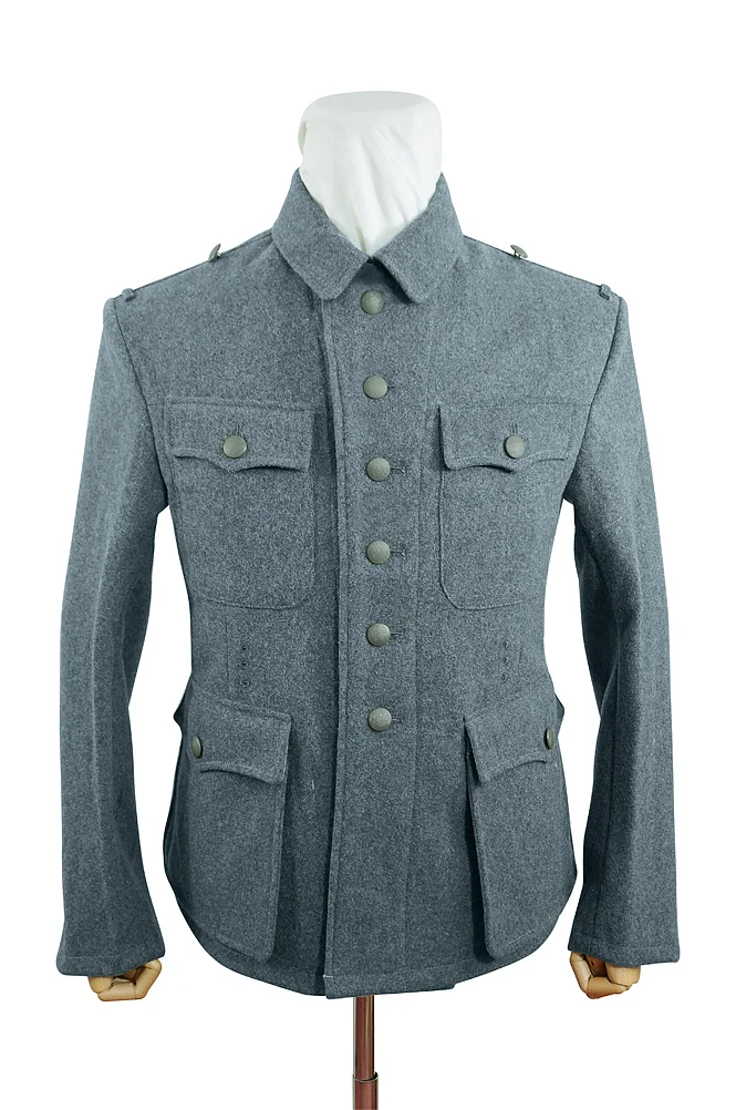   Wehrmacht German M1942 EM Italian Field Wool Tunic Feldbluse Blue Green Grey German-Uniform