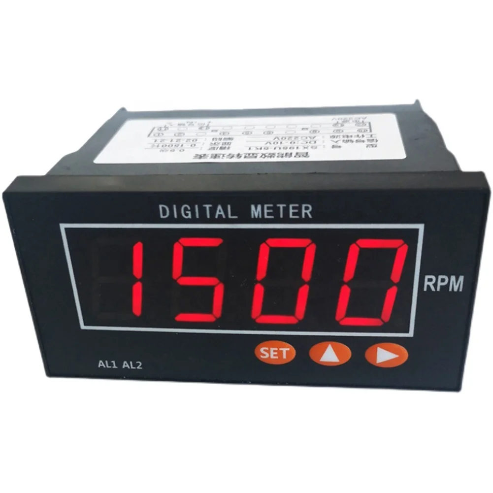 LED 4 Digits Meter Display Voltage Current Meter Analog 0-10V 4-20mA Tachometer Digital RPM Meter for Inverter Motor