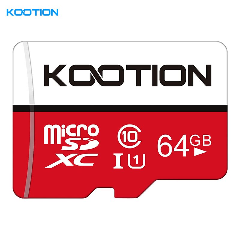 KOOTION 64GB Red Micro SD Card