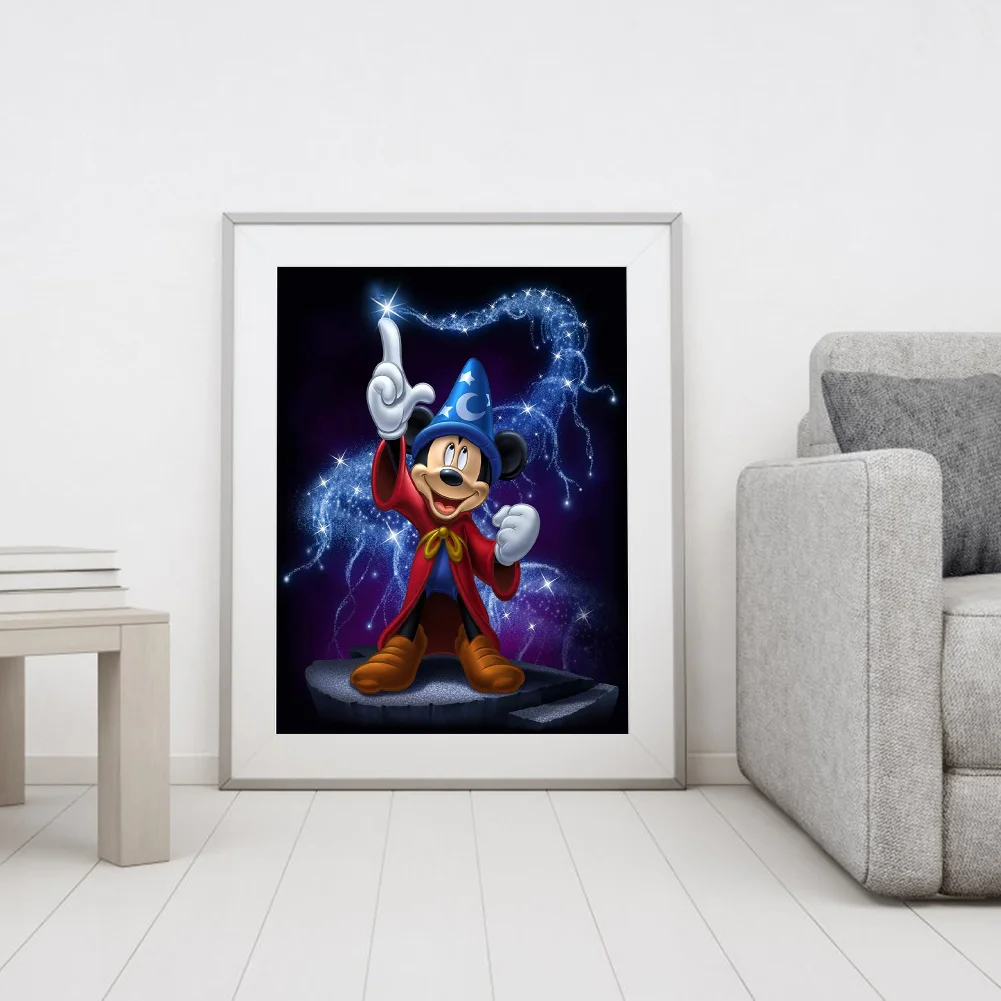 Full Round Diamond Painting 30*40cm - Magic Mickey
