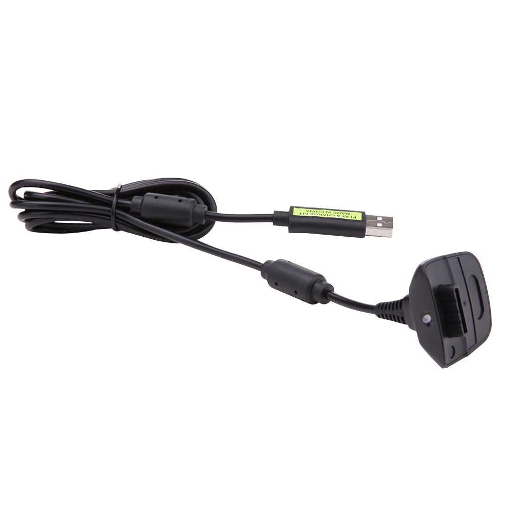 

1.8M Usb Charging Cable For Xbox 360 Controller Play And Charge Cord, Black, 501 Original