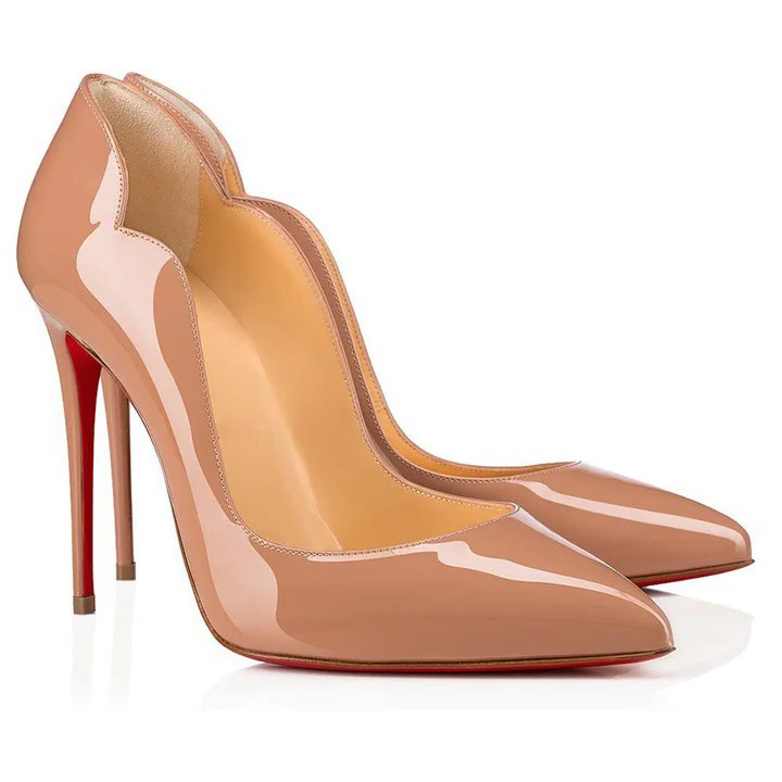 100mm Women's Red Bottom High Heels for Party Wedding Prom Nude Pumps/Sandals-MERUMOTE