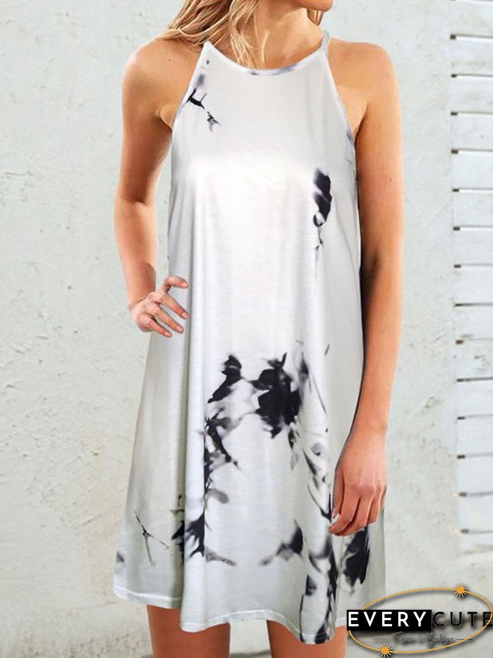 Women's Casual Loose Sleeveless Dress White Dresses