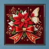 Diamond Painting - Full Round Drill - Christmas Poinsettia(Canvas|30*30cm)