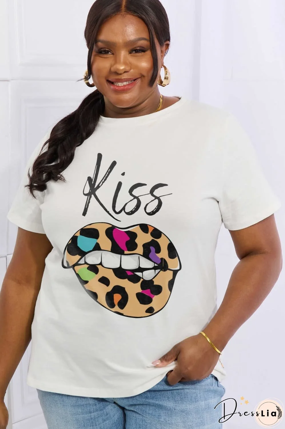 Simply Love Full Size KISS Graphic Cotton Tee