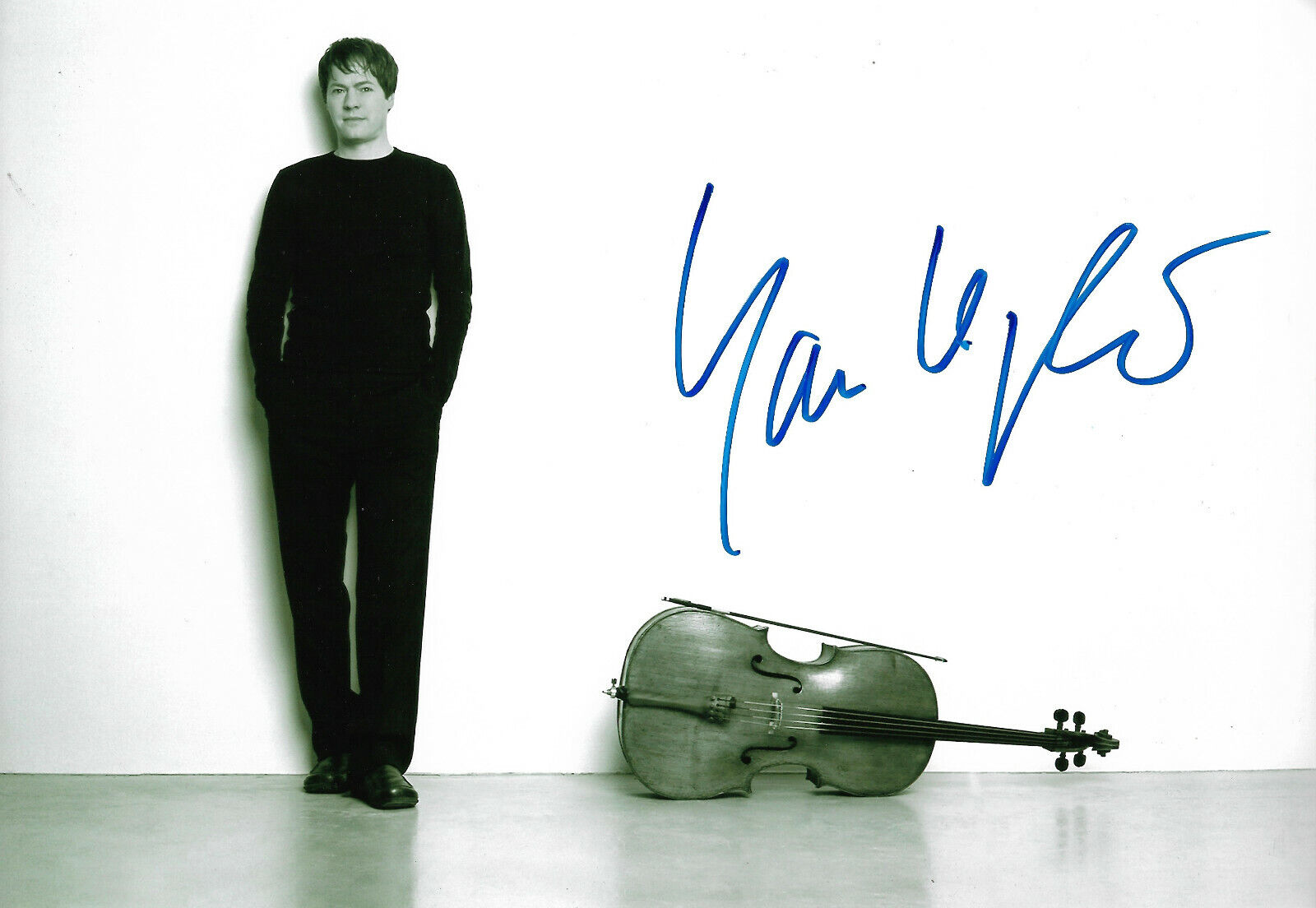 Jan Vogler Cellist signed 8x12 inch Photo Poster painting autograph