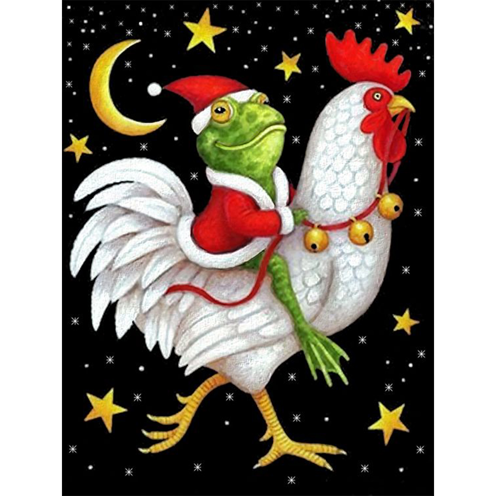 

Christmas Frog - Round Drill Diamond Painting - 30*40CM, 501 Original