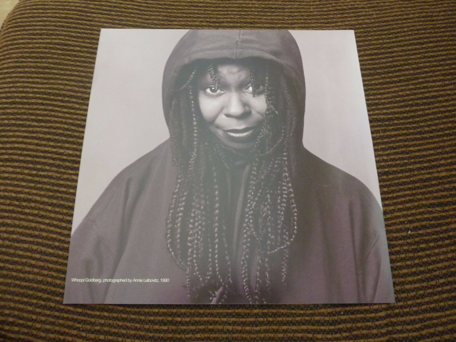 Single Page Whoopi Goldberg Coffee Table Book Photo Poster painting