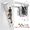[US Local Warehouse] Ceiling Mounted Attic Ladder w/Handrails Retractable Loft Stairs 660LBS Capacity