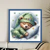 Sleeping Bear-11CT Stamped Cross Stitch 40*40cm/15.75*15.75in