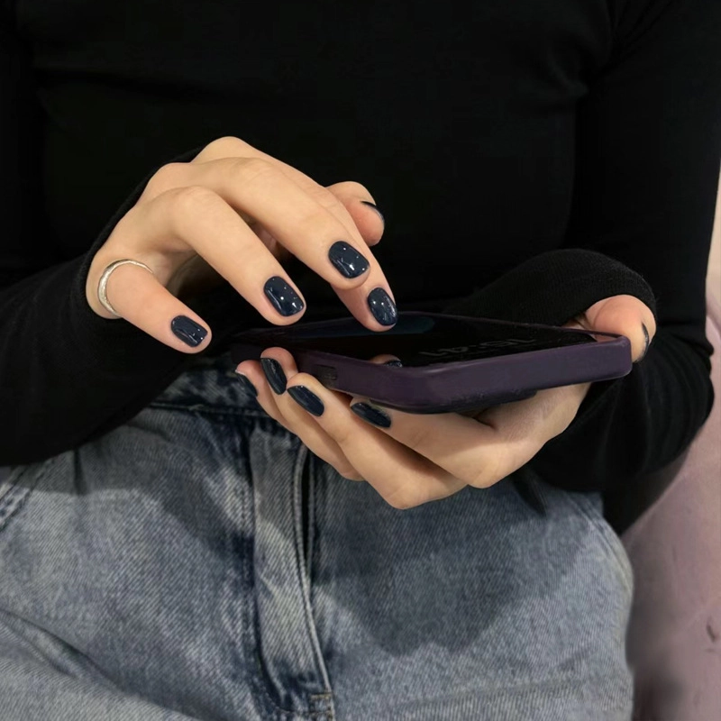 Wear Nail Beauty Nail Piece TikTok Hot Blush Gradient Butterfly Nail Sticker Finished Detachable Fake Nail