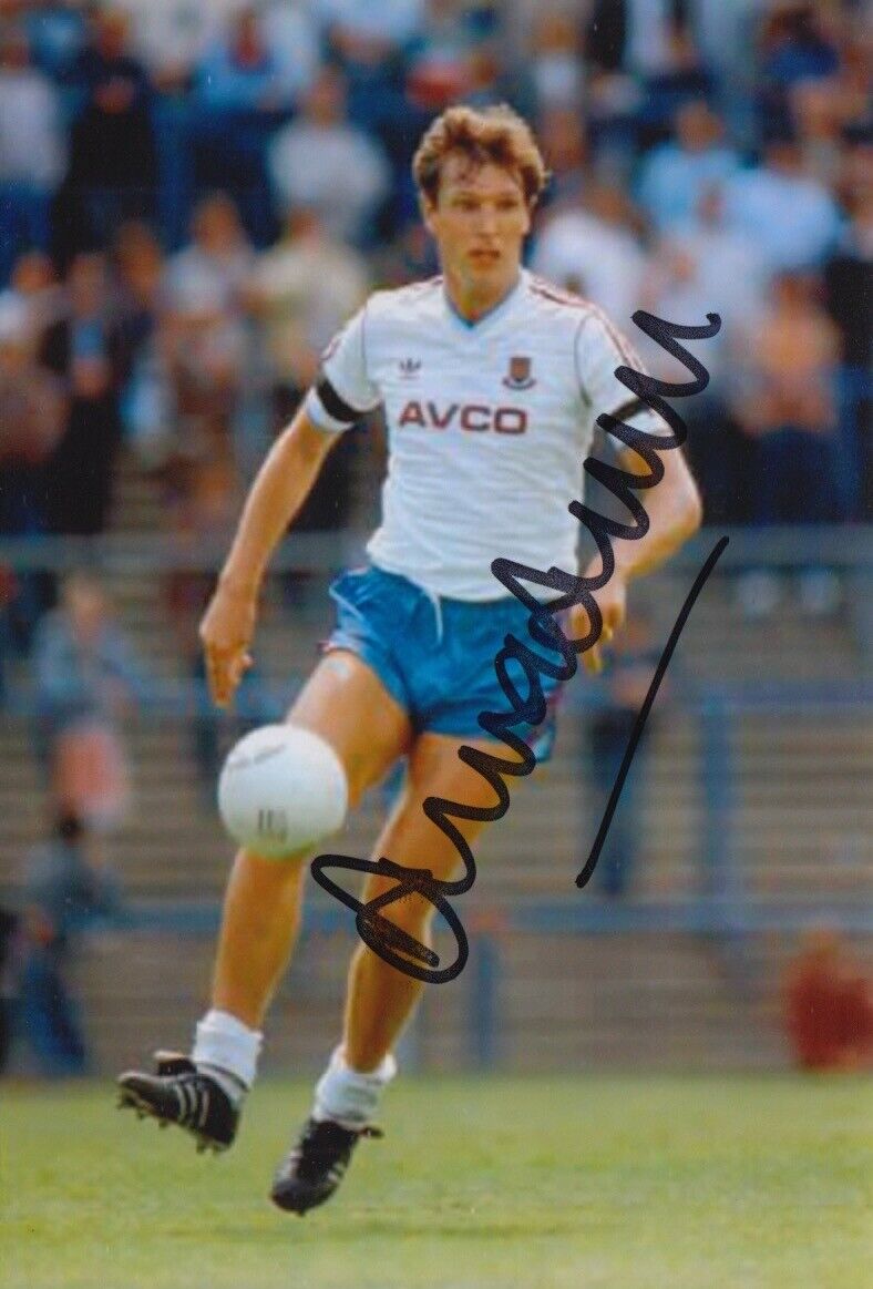 ALVIN MARTIN HAND SIGNED 6X4 Photo Poster painting WEST HAM UNITED FOOTBALL AUTOGRAPH 6