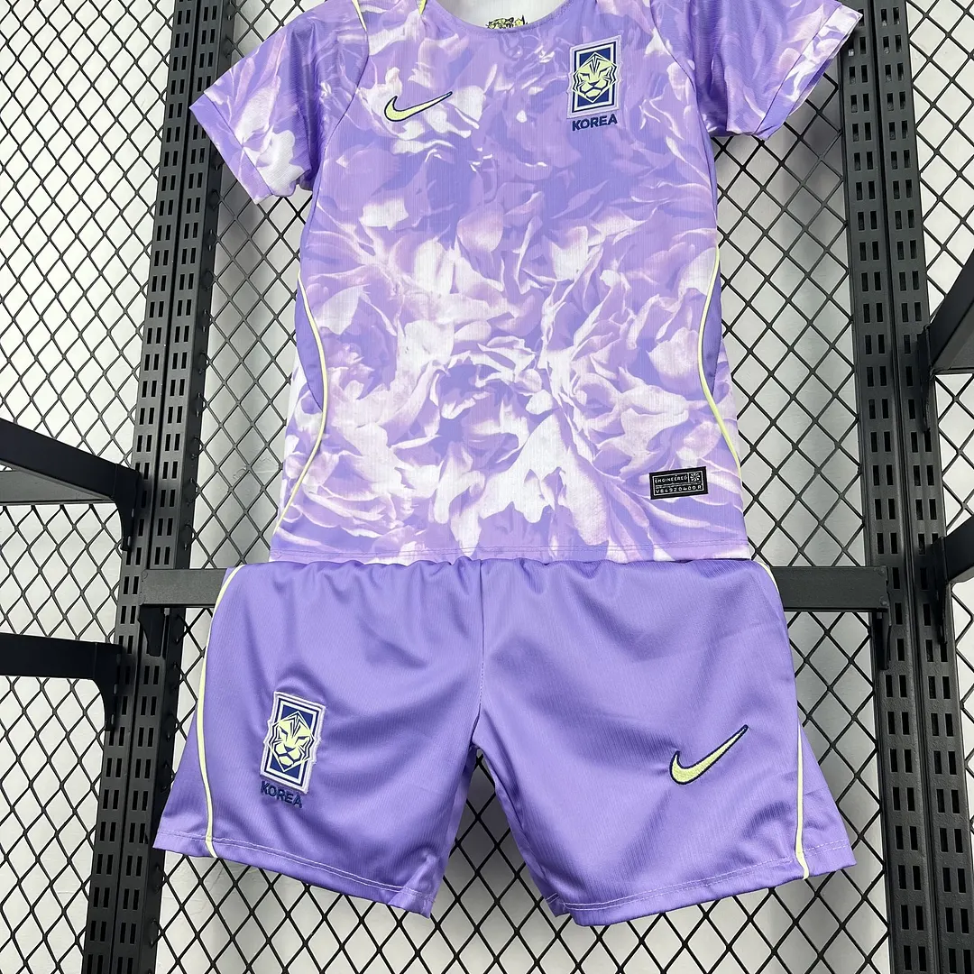 2026 Korea Away Kids Kit Soccer Jersey Thai Quality