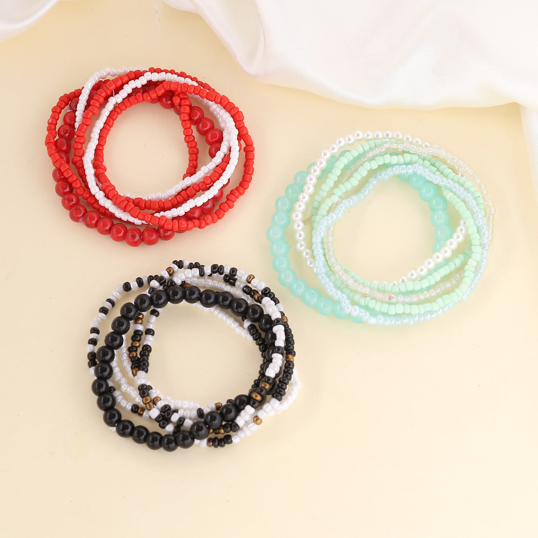 Women Bohemian Heart Bead Bracelets