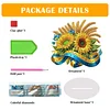 (US Local)Flower Double Sided Effect Table Top Diamond Painting Desktop Ornaments Kit (Sunflower B)