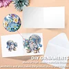12Pcs Lavender Gnome DIY Diamond Painting Greeting Cards for Adult Holiday Gifts