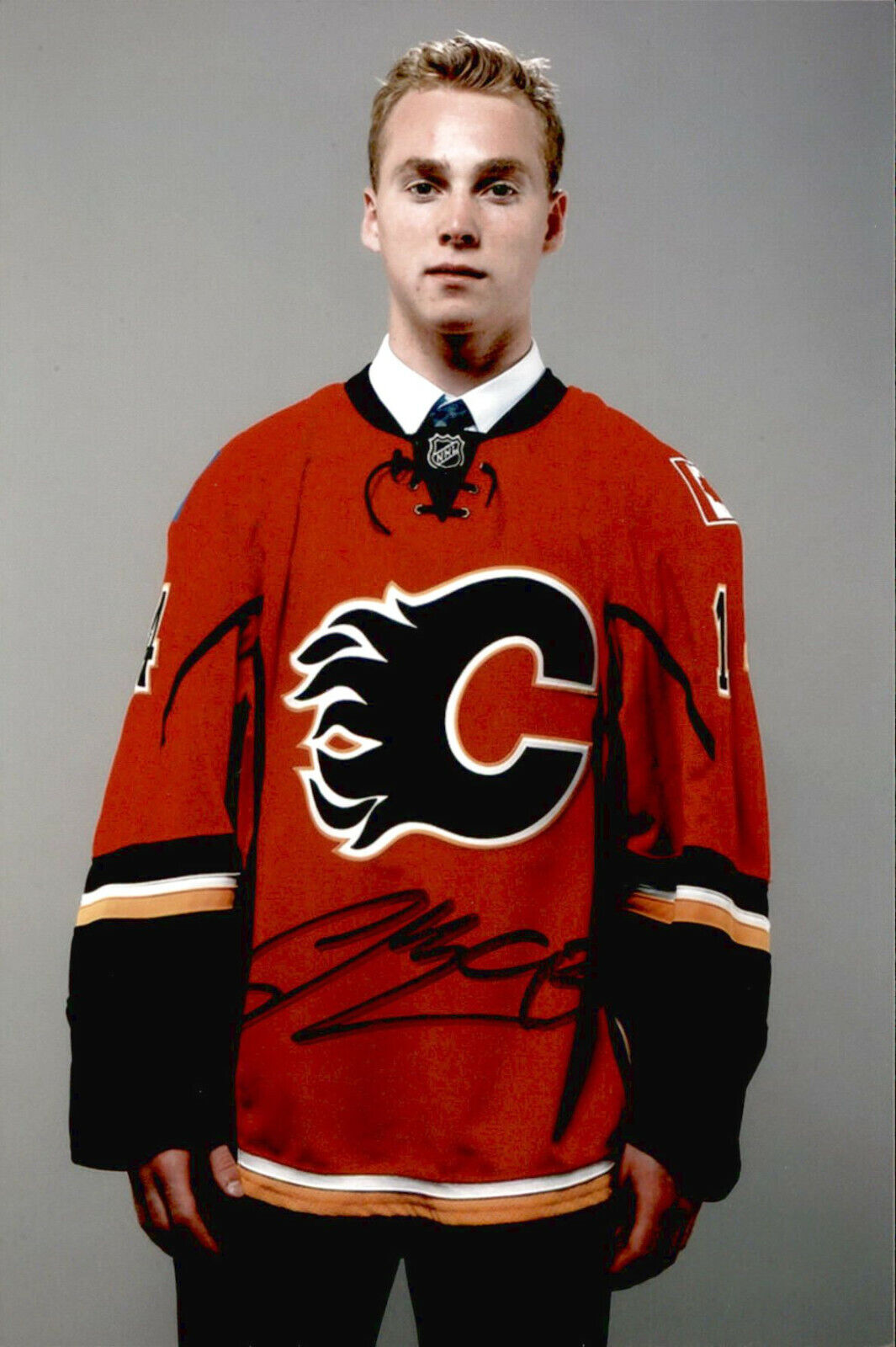 Sam Bennett SIGNED autographed 4x6 Photo Poster painting CALGARY FLAMES