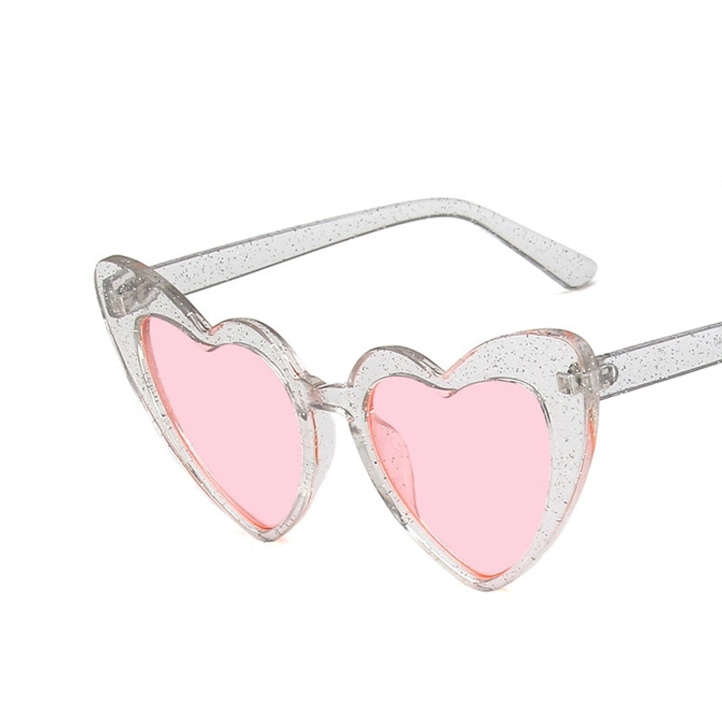 Heart-shaped Frame Sunglasses New Fashion Sunglasses Fluorescent Sunglasses