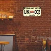 UK City - Car License(6*12Inch) - Garage