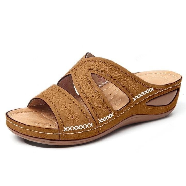 clarks collection leather soft footbed orthopedic arch support sandals