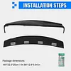 [US Local Warehouse] For RAM 1500 2500 3500 2002-2005 Dashboard Panel Dash Instrument Cover Cap Car Dashboard Protector Instrument Panel Protector Instrument Panel Protector