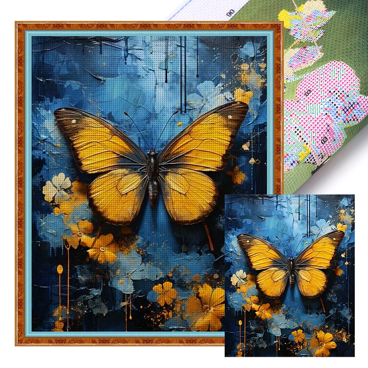 Magic Book And Owl (40*50cm) 11CT Stamped Cross Stitch gbfke