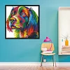 Colorful Dog-14CT Stamped Cross Stitch Kit(34x34cm)