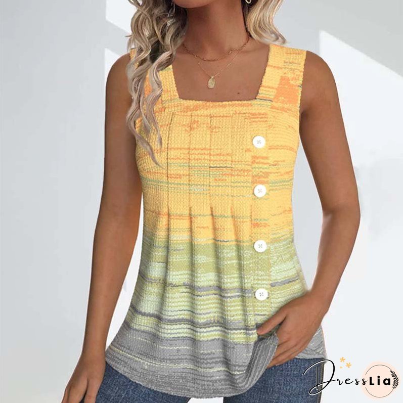 Casual Gradient Tank Top