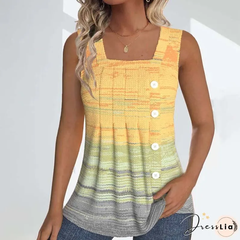Casual Gradient Tank Top