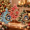 DIY Pearl Diamond Painting Acrylic Stand, Christmas Tabletop Decoration, Special Shaped Diamond Art Craft Kit for Home Decor