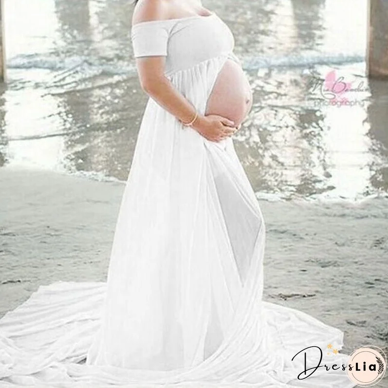 Maternity Dresses For Photo Shoot Chiffon Pregnancy Dress Photography Props Maxi Gown Dresses For Pregnant Women Clothes