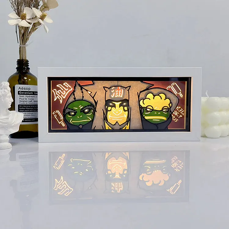 3D LED Box Light - Naruto-Jiraiya