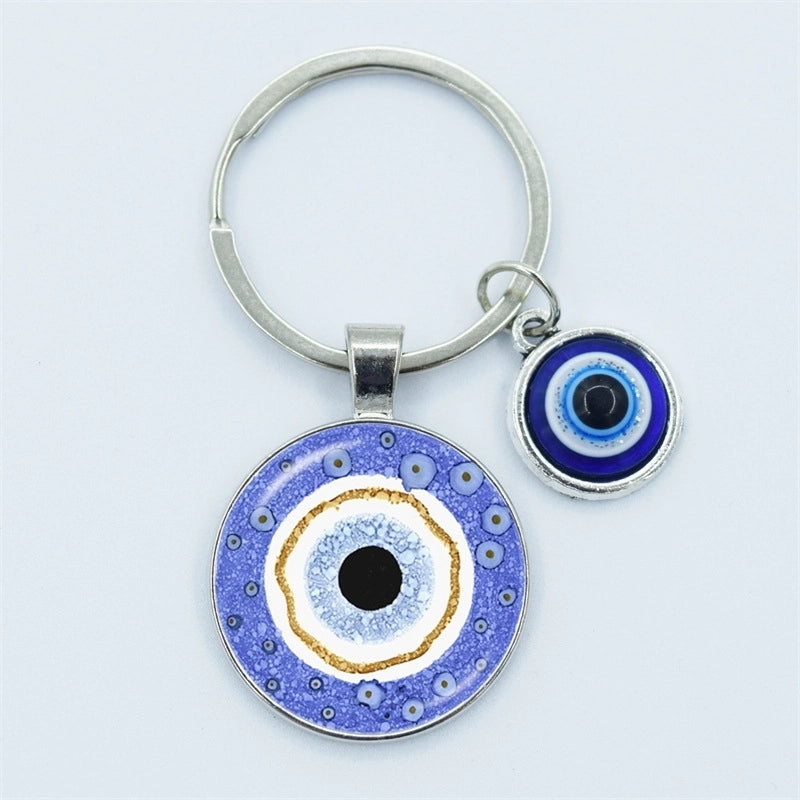 Vintage Style Minimalist Devil’s Eye Zinc Alloy Unisex Bag Pendant Keychain