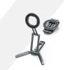Magnetic Metal Folding Bracket Magsafe Aluminum Alloy Multi-Function Video Desktop Tripod Live Mobile Phone Clip Handheld Portable Selfie Stand Horizontal And Vertical Rotating Aka Base