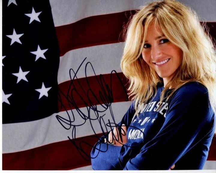 GRETCHEN BLEILER Signed Autographed OLYMPIC SNOWBOARDING Photo Poster painting