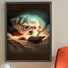 (5 Sizes)Reading Puppiy-Full Square Diamond Painting