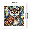 Glass Painting-Owl-11CT Stamped Cross Stitch 40*40cm/15.75*15.75in tapestrymarket