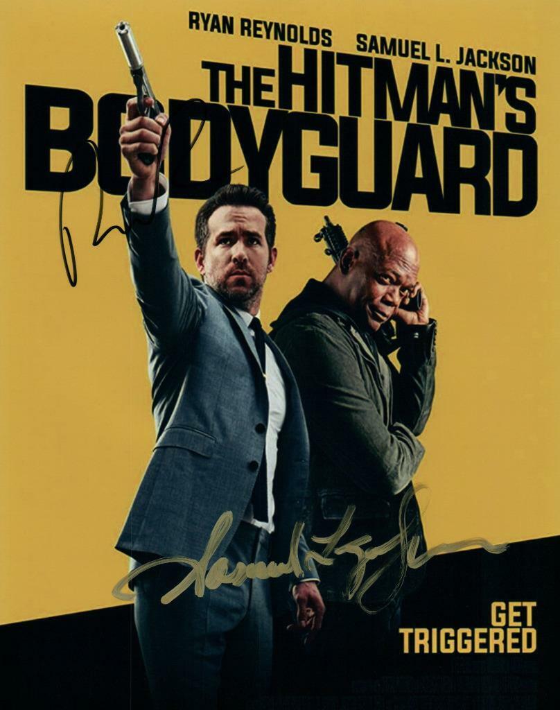 Ryan Reynolds Samuel L Jackson autographed 8x10 Picture signed Photo Poster painting and COA