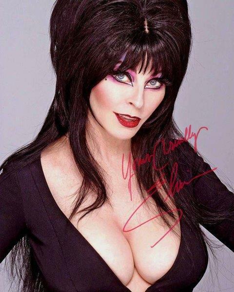 REPRINT - ELVIRA Mistress in the Dark Signed 8 x 10 Photo Poster painting Poster RP Man Cave