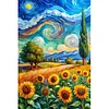 Sonnenblumen 5d DIY Diamant Kunst Malerei Sets Runde Vollbohrer Edelstein Kunst 40x60cm