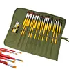 Painting Brushes Canvas Storage Bag Canvas Large Capacity 22 Slots Oil Painting Pen Bag for Oil Brushes Watercolor for Artist