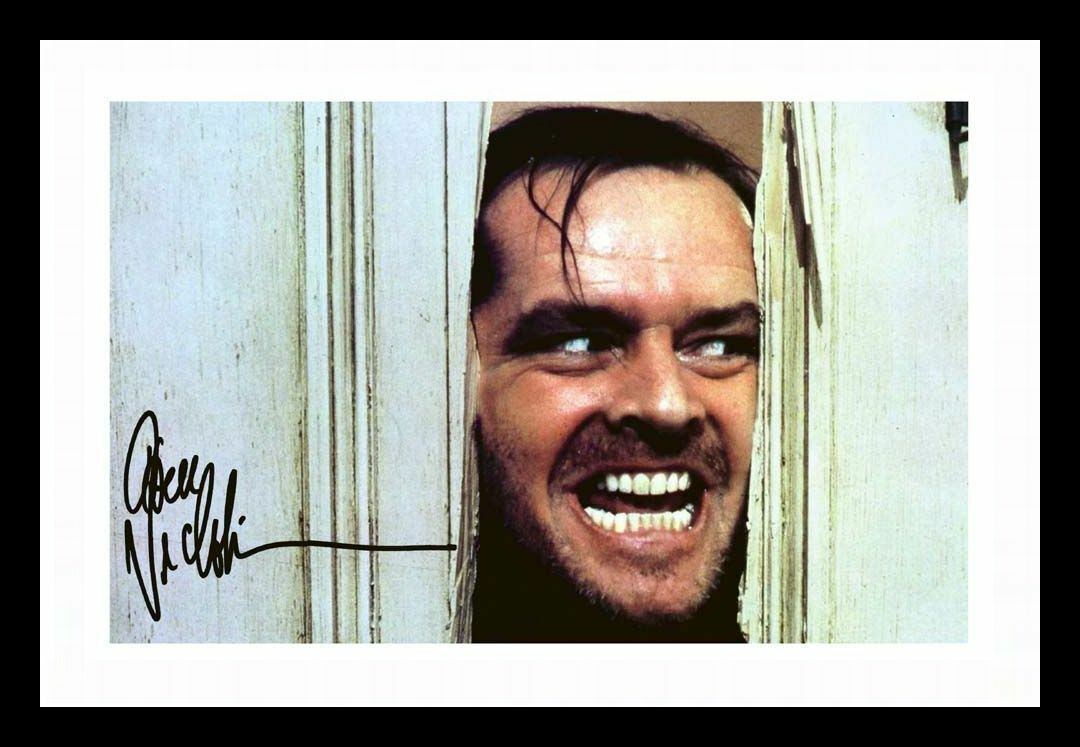 Jack Nicholson - The Shining Autograph Signed & Framed Photo Poster painting