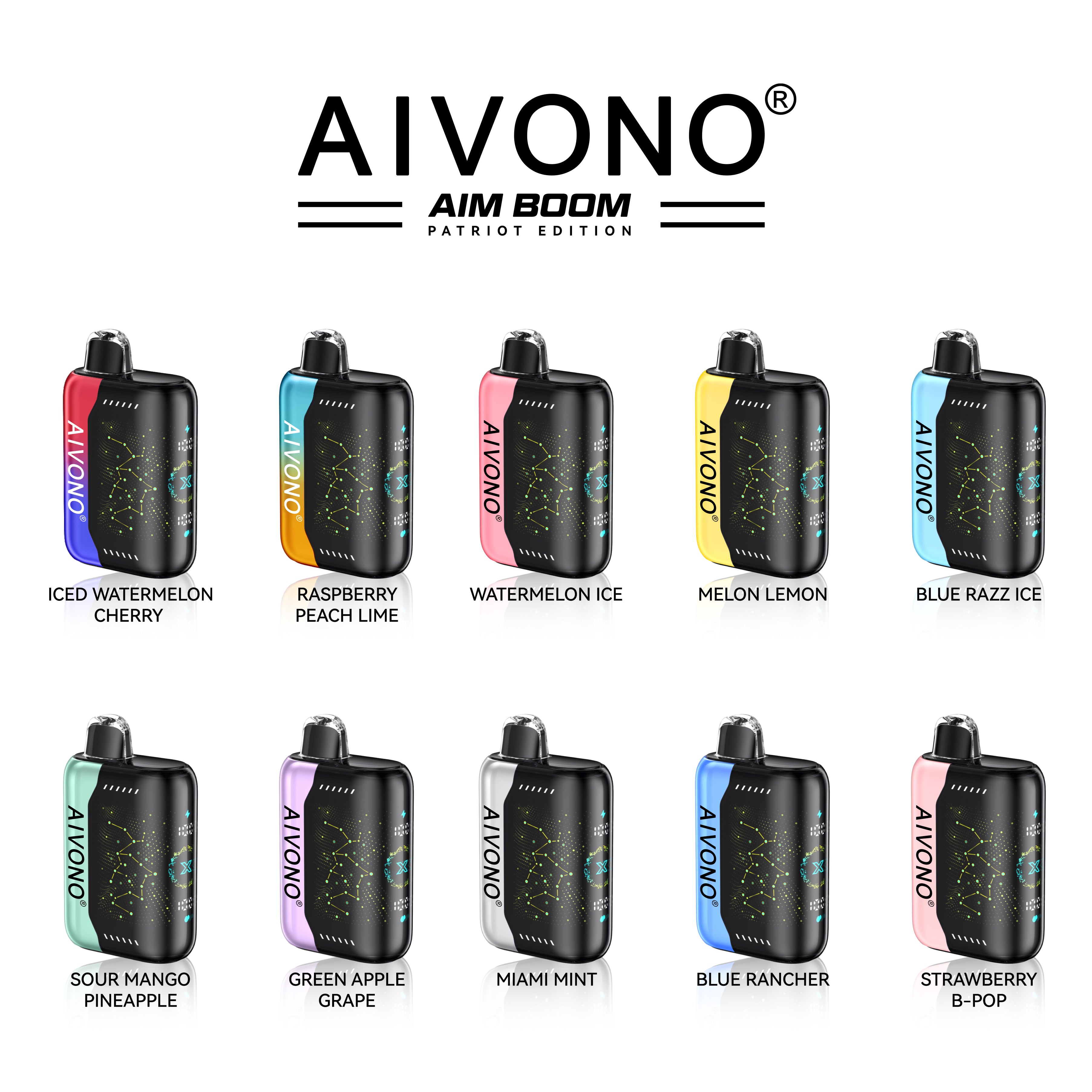 AIVONO AIM BOOM 25000 Puffs Patriot Edition Disposable Vape Wholesale AIVONO OPVape