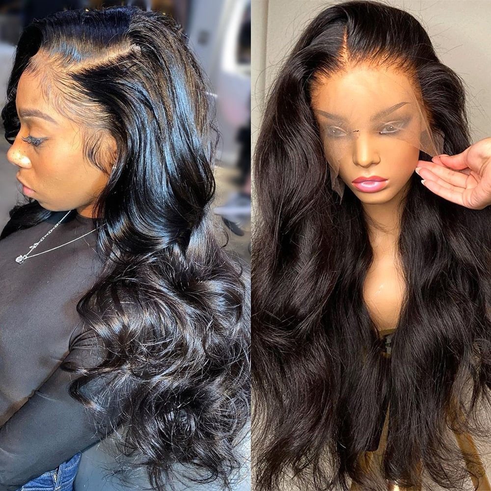 Hd Lace Frontal Wigs Transparent 13x4 Lace Human Hair Wigs For Black Women 30 Inch Brazilian Bob 13x4 Body Wave Lace Front Wig US Mall Lifes