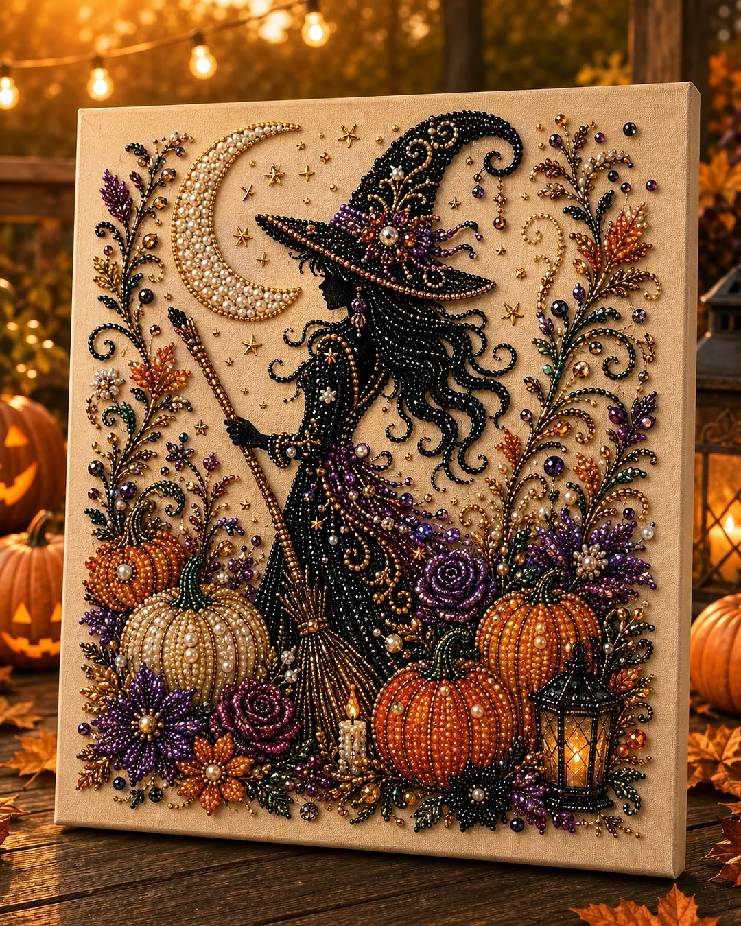 💥 Last Day 49% OFF &ndash; 👻✨ Halloween Pearl Art DIY Kit &ndash; Turn Tiny Pearls into Spooky-Cute Magic
