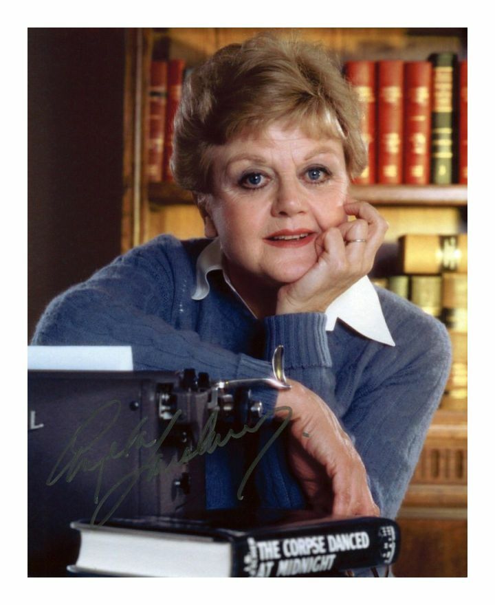 ANGELA LANSBURY - MURDER SHE WROTE AUTOGRAPH SIGNED PP Photo Poster painting POSTER